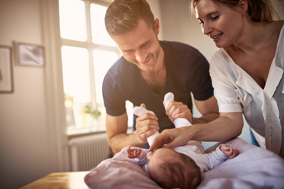 parents with baby