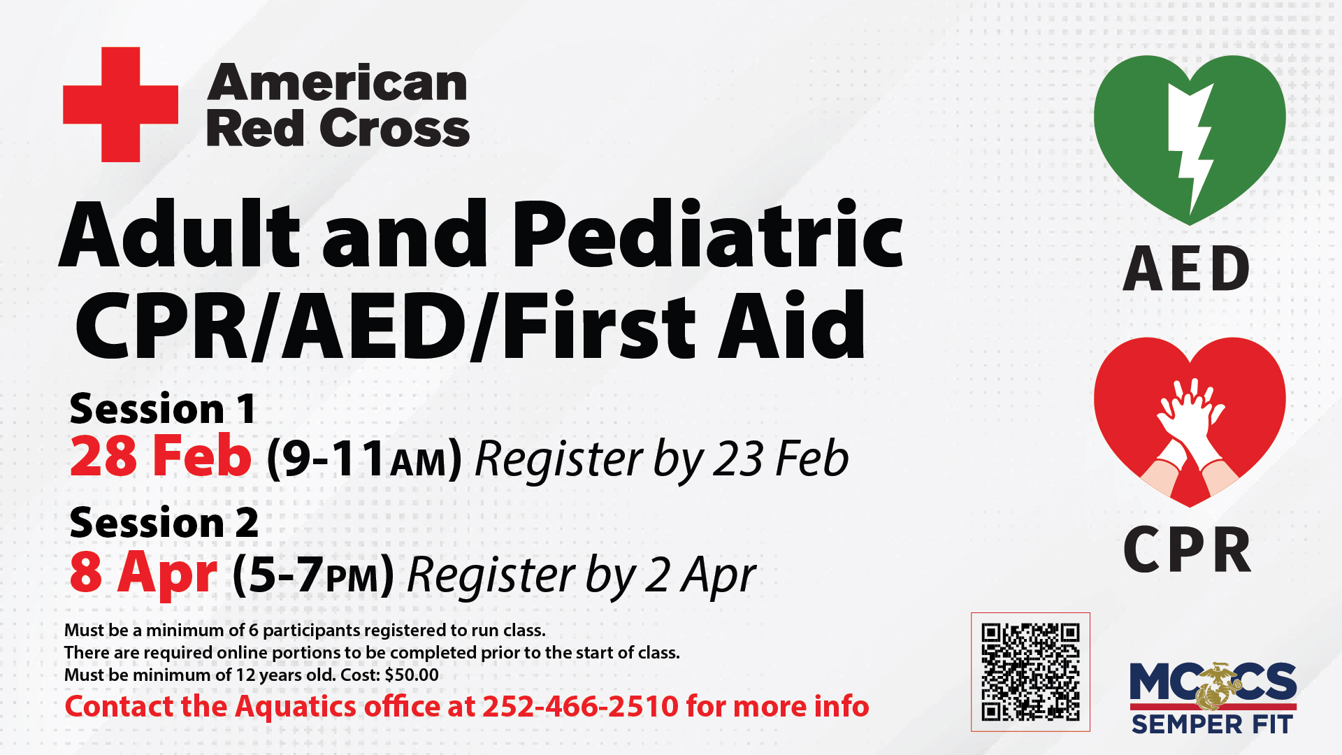 Adult and Pediatric CPR/AED/First Aid Course