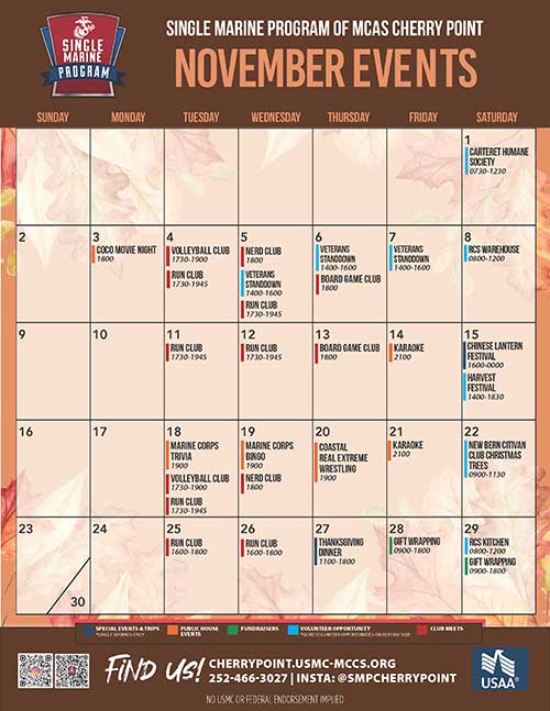 SMP November 2025 Calendar