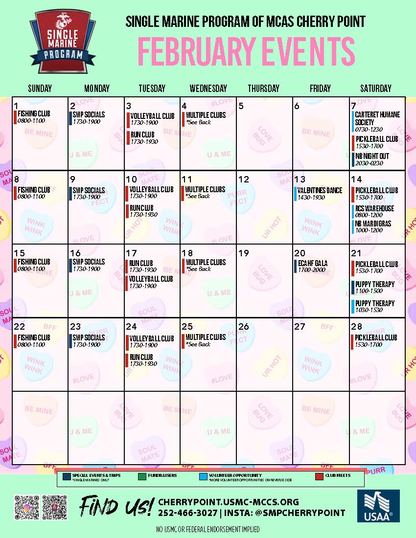 SMP February 2026 Calendar