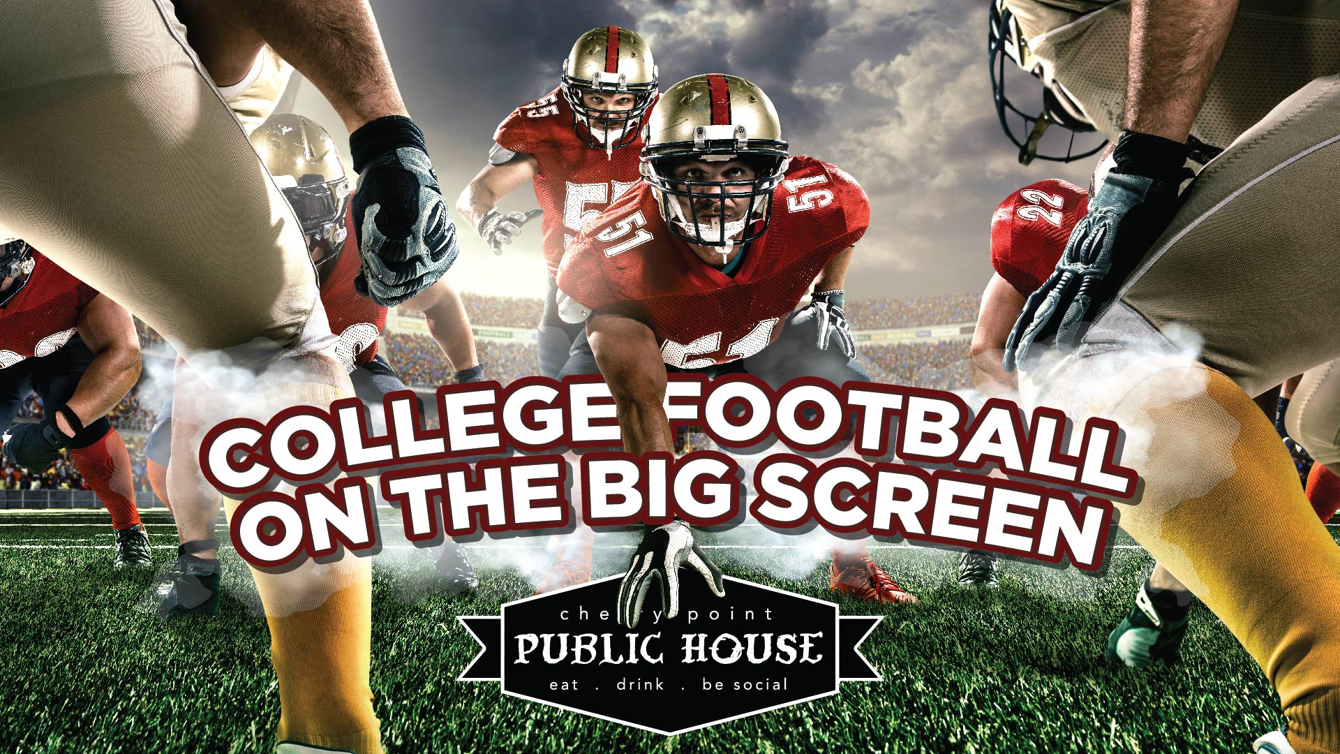 College Football on the Big Screen Ad