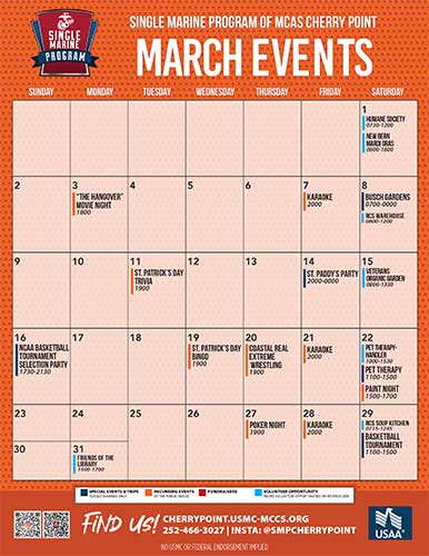 SMP March Calendar