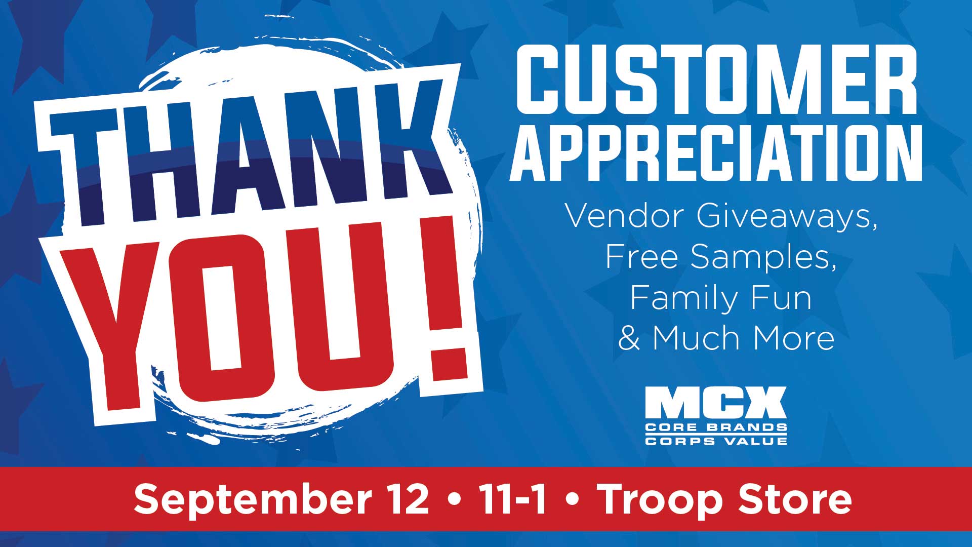 Troop Store Customer Appreciation
