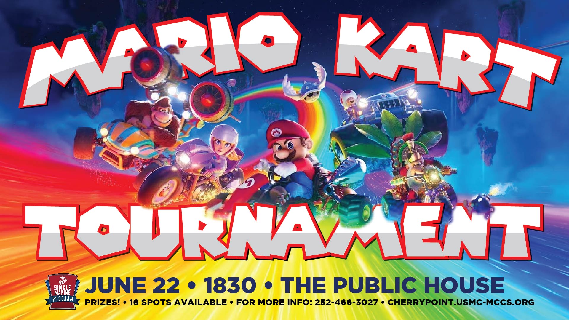 Mario Kart Tournament at Ponderosa Joint-Use Branch Tickets, Sat