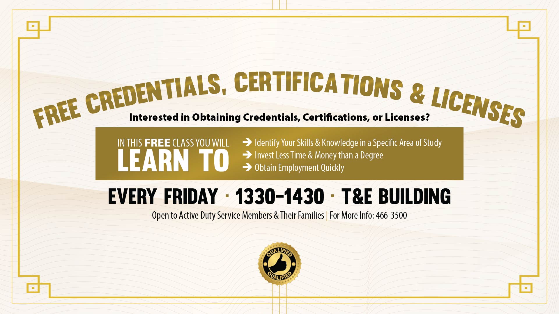 Free Credentials, Certifications, & Licenses
