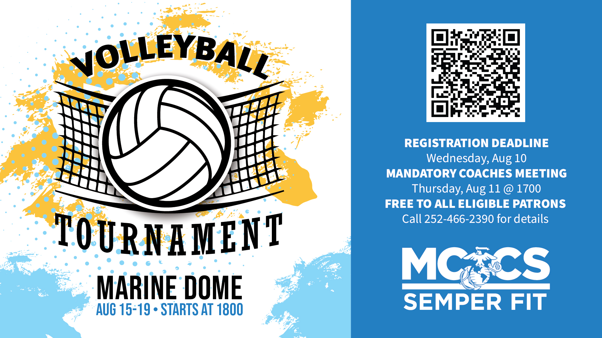 Cherry Point Indoor Volleyball Tournament