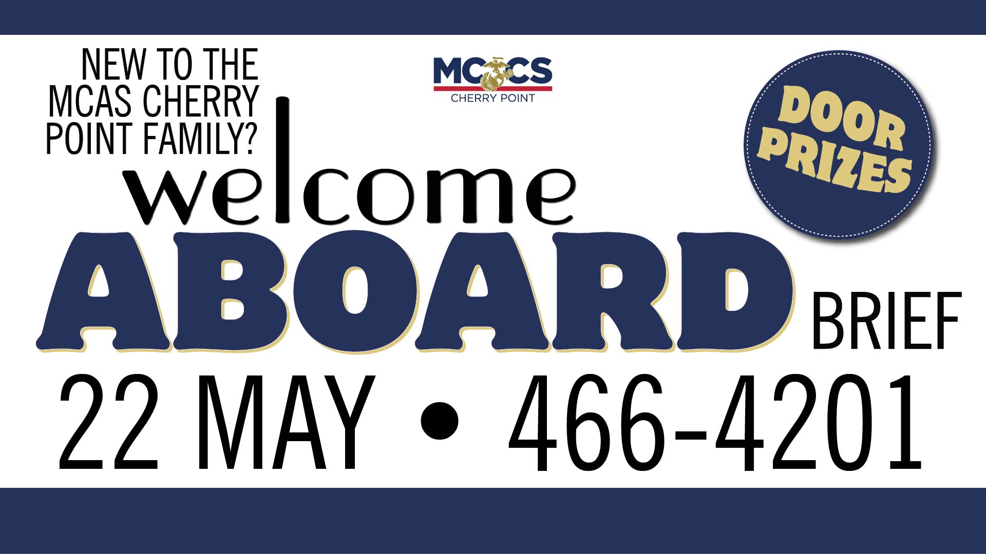 MCCS Welcome Aboard Brief