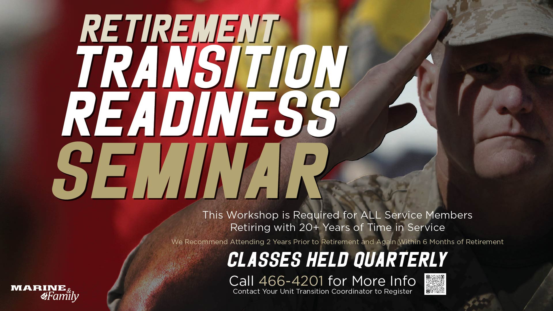 Retirement Transition Readiness Seminar