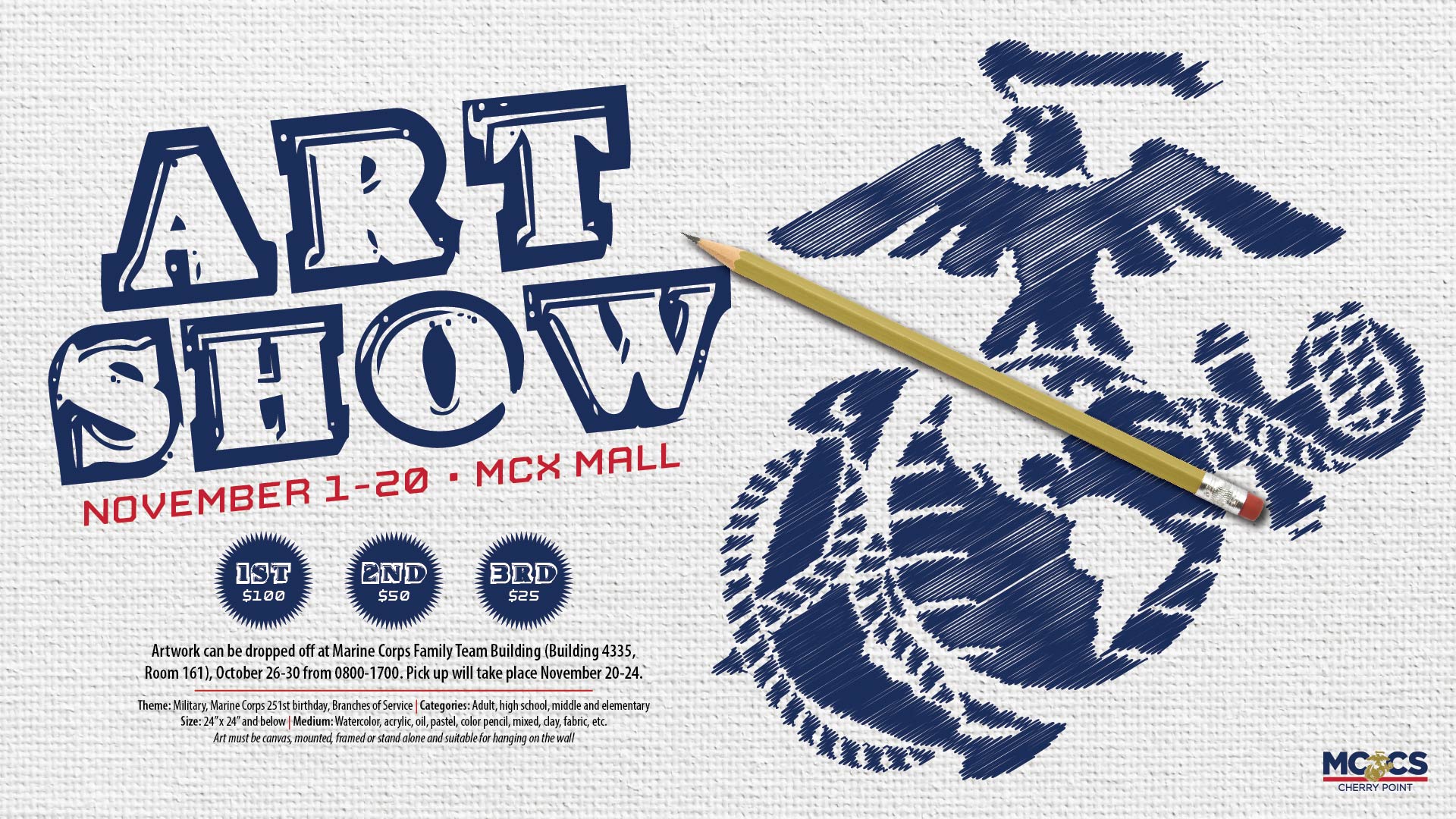 Family Point Sign MCCS 2026 Art Show