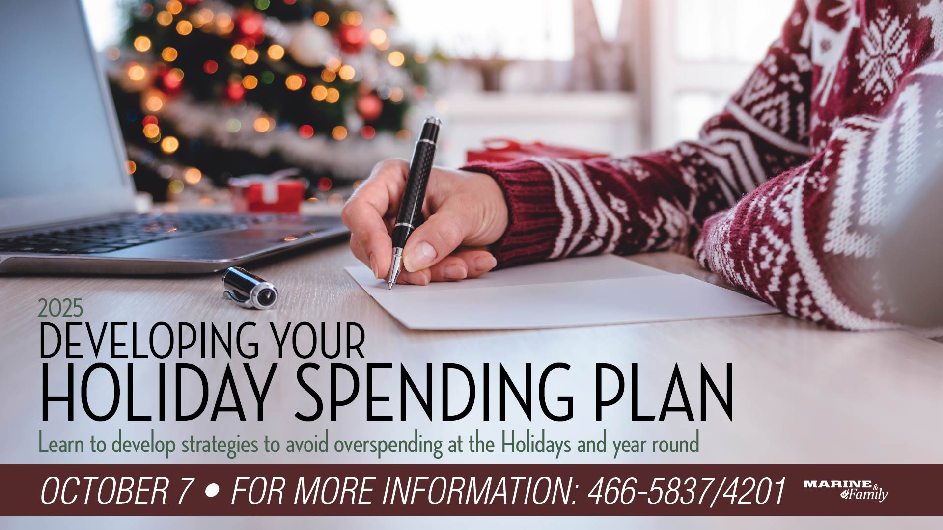 Holiday Spending Workshop