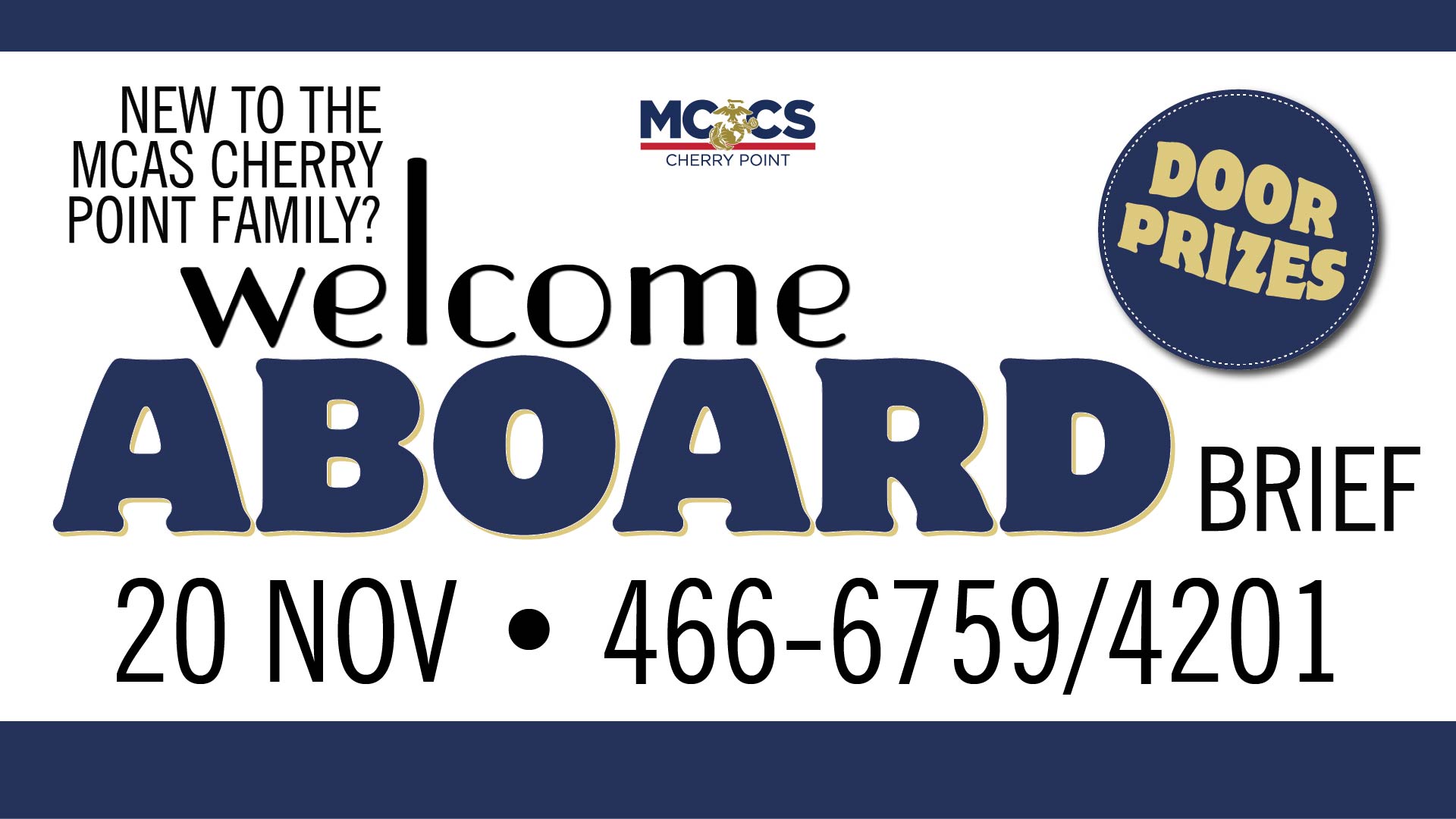 Welcome Aboard Brief