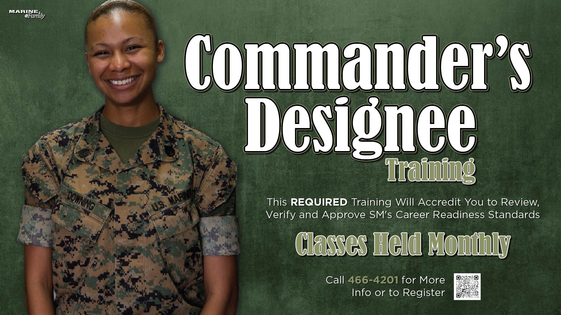 Commander's Designee Training